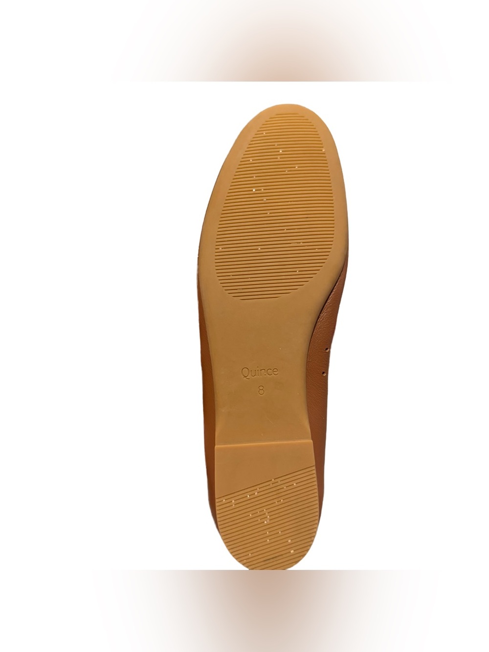 Quince Italian Leather Glove Ballet Flat Cognac Women's 8 Minimalist Casual Shoe - Picture 7 of 7